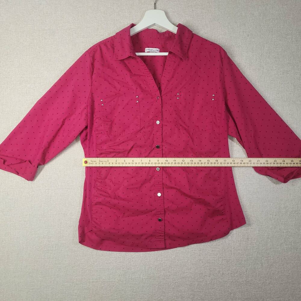 Chic Croft & Barrow Pink Blouse - Women's XL